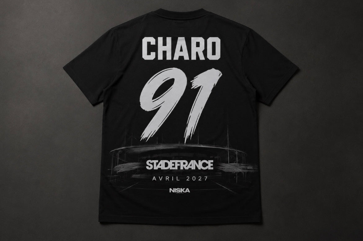 T-shirt CHARO Noir               Édition collector 🦅🇫🇷