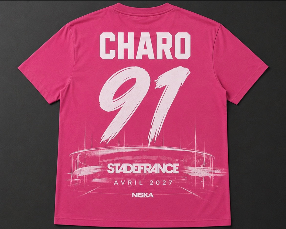 T-shirt CHARO Rose Édition collector 🦅🇫🇷